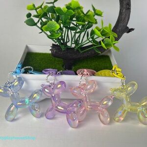Purple Cartoon Balloon Dog KeyRing-Cute & Fun Keychain for Bags,Keys,Accessories
